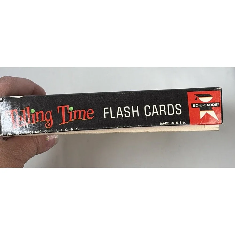 Vintage Mother Goose Go-Together Game & Telling Time Flash Cards